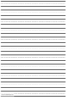 Penmanship Paper With Eleven Lines Per Page On A4-sized Paper In Portrait Orientation