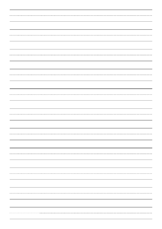 Penmanship Paper With Eleven Lines Per Page On A4-Sized Paper In Portrait Orientation Printable pdf
