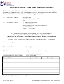Requisition For Texas Vital Statistics Forms Printable pdf