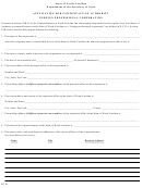 Form Pc-01 - Application For Certificate Of Authority Foreign Professional Corporation - 2000