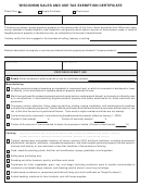 June 2007 S-211 Wisconsin Sales And Use Tax Exemption Certificate Printable pdf