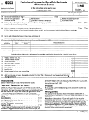Form 4563 (1990) - Exclusion Of Income For Bona Fide Residents Of American Samoa Printable pdf