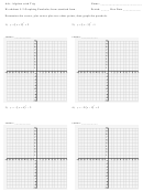 Graphing Parabolas From Standard Form