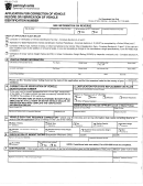 Form Mv-41 - Application For Correction Of Vehicle Record Or Verification Of Vehicle Identification Number
