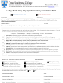 College Work-study Employee Evaluation/termination Form