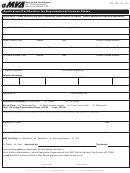 Form Vr-124 - Application/certification For Organizational License Plates