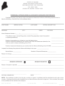 Personal Withholding Allowance Variance Certificate Form - Maine Revenue Services Title