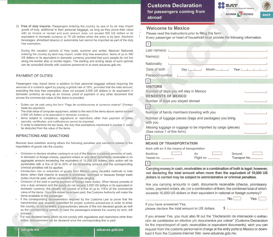 customs-declaration-for-passengers-coming-from-abroad-mexico-printable-pdf-download