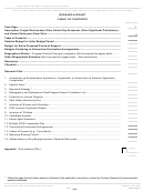 Research Grant Table Of Contents