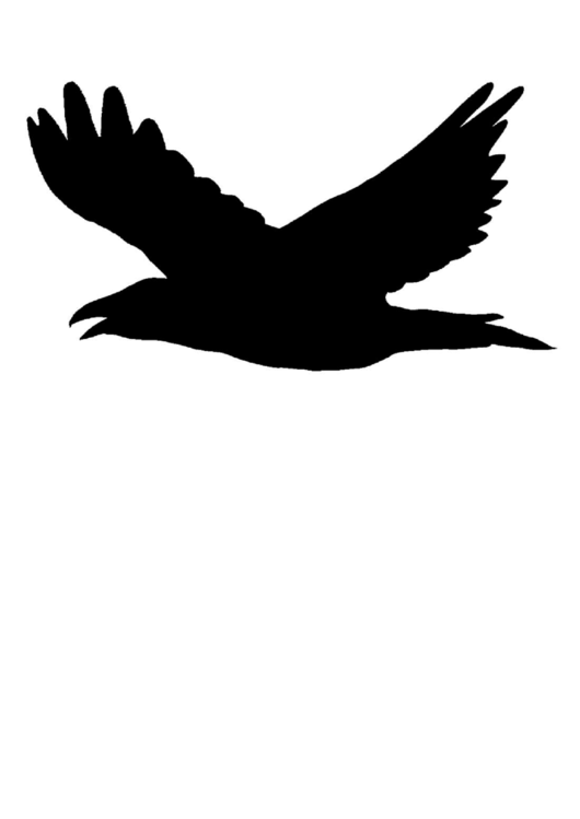 Flying Bird Template printable pdf download