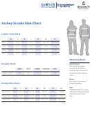 Regency Jockey Scrubs Size Chart