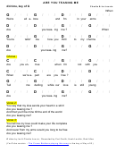 Charlie & Ira Louvin - Are You Teasing Me Chord Chart