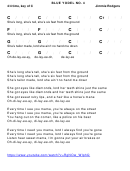 Jimmie Rodgers - Blue Yodel No. 4 Chord Chart