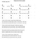 Train On The Island Chord Chart - 4/4 Time, Key Of A