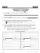 Certificate Of Disclosure Bankruptcy Attachment