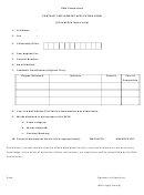 Contract Employment Application Form