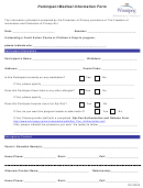 Participant Medical Information Form