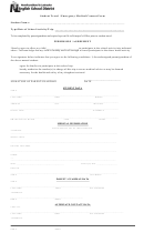 Student Travel / Emergency Medical Consent Form