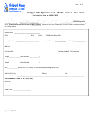 Weight Management New Patient Information Form
