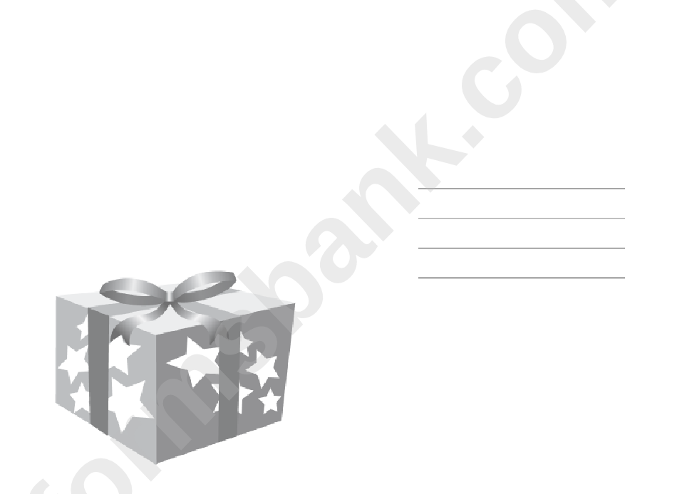 Gifts Invitation Template