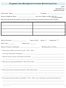 Fillable Targeted Case Management Contact Monitoring Form Printable pdf