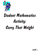Carry That Weight Worksheet Printable pdf