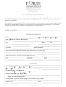 Fillable Forte Animal Rescue Dog Adoption Questionnaire Printable pdf