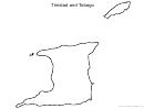 Trinidad And Tobago Map Template