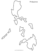 Philippines Map Template