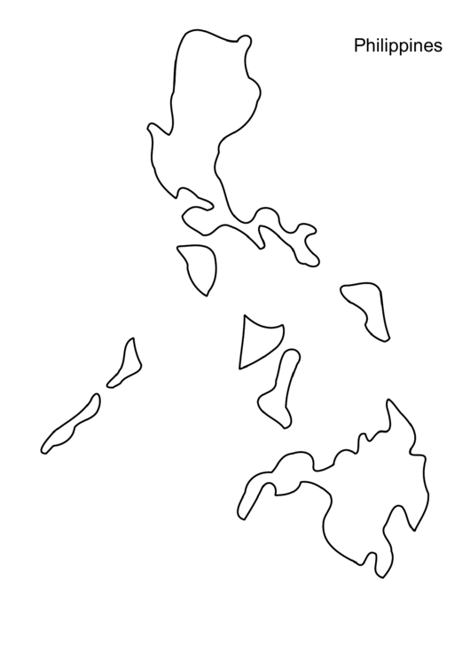 Philippines Map Template Printable pdf