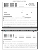 Group Fitness Plan Form