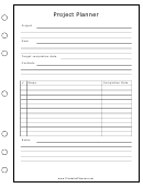 Project Planner Template - Right