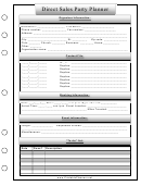Direct Sales Party Planner Template - Right