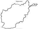 Afghanistan Map Template