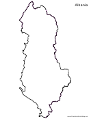 Albania Map Template