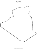 Algeria Map Template