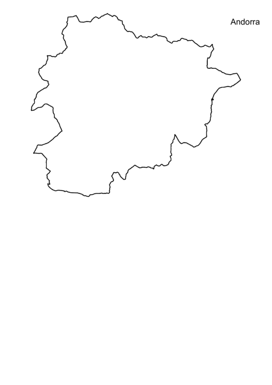 Andorra Map Template Printable pdf