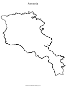 Armenia Map Template