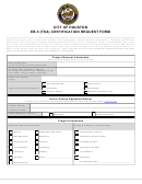 City Of Houston Eb-5 (tea) Certification Request Form