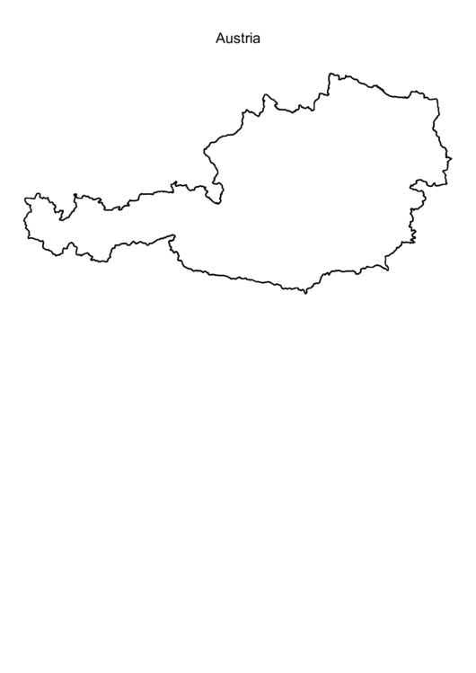 Austria Map Template Printable pdf