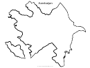 Azerbaijan Map Template