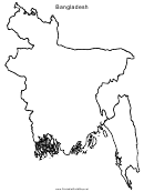Bangladesh Map Template