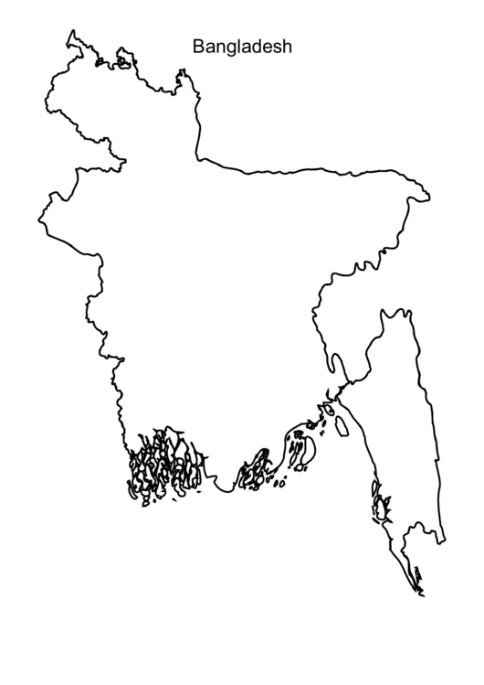 Bangladesh Map Template Printable pdf