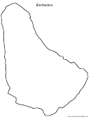 Barbados Map Template