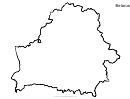 Belarus Map Template