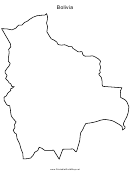 Bolivia Map Template