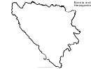 Bosnia And Herzegovina Map Template