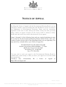 Notice Of Appeal Form