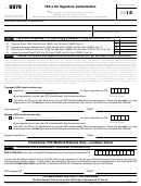 Form 8879 - Irs E-file Signature Authorization - 2015