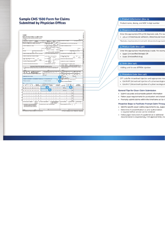 Sample Cms1500 Form For Claims Submitted By Physician Offices Printable pdf